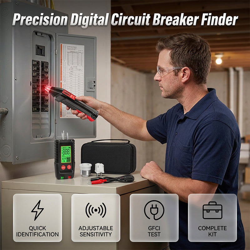 📢📢50% OFF !!!⏰Digital Circuit Breaker Finder and Outlet Tester Kit