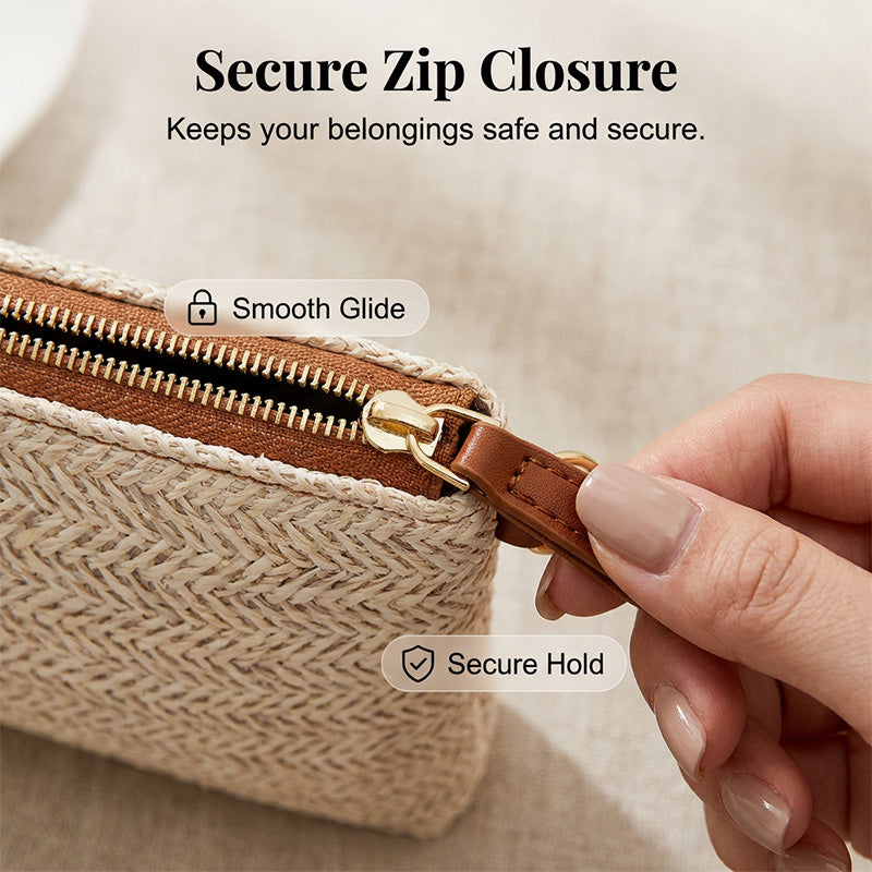 🎁2026 New Arrivals 50% OFF💥Women's Woven Straw Shoulder Clutch Bag – Lightweight, Versatile, Metallic Accents ✨