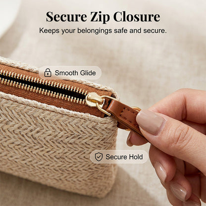 🎁2026 New Arrivals 50% OFF💥Women's Woven Straw Shoulder Clutch Bag – Lightweight, Versatile, Metallic Accents ✨