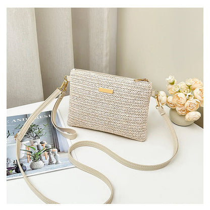 🎁2026 New Arrivals 50% OFF💥Women's Woven Straw Shoulder Clutch Bag – Lightweight, Versatile, Metallic Accents ✨