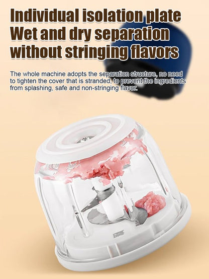 🔥HOT SALE 50% OFF🧑‍🍳Cordless Multifunctional Mini Electric Food Processor, Wireless Portable Kitchen Chopper for Minced Meat, Garlic & Baby Puree, Fast Food Prep Kitchen Helper