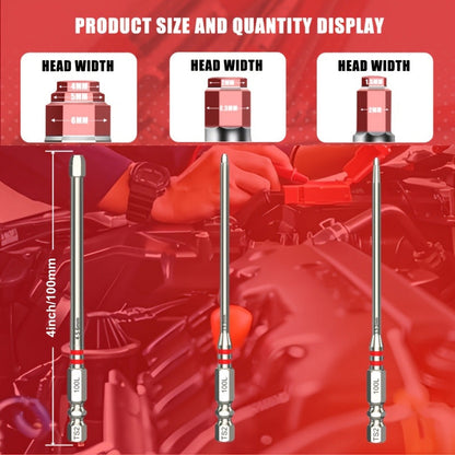 📢📢50% OFF !!!⏰Premium Alloy Steel Hex Screwdriver Bits for Electric Drills