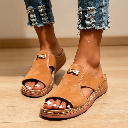 ⏳ 50% off⏰Women's Stylish Peep-Toe Wedge Sandals👡