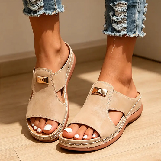 ⏳ 50% off⏰Women's Stylish Peep-Toe Wedge Sandals👡