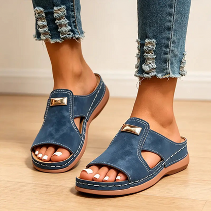 ⏳ 50% off⏰Women's Stylish Peep-Toe Wedge Sandals👡