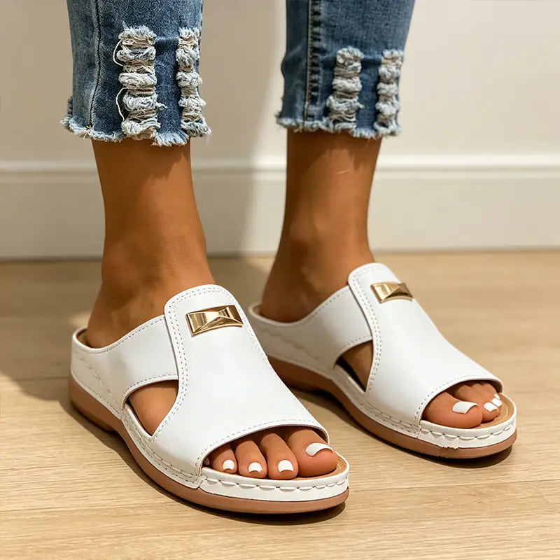 ⏳ 50% off⏰Women's Stylish Peep-Toe Wedge Sandals👡