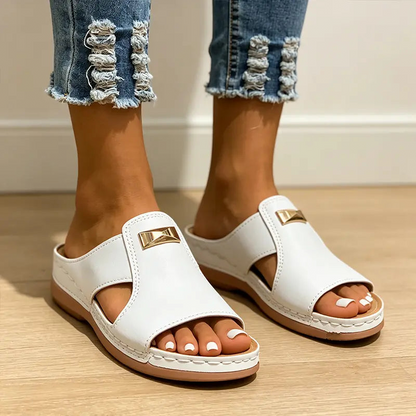 ⏳ 50% off⏰Women's Stylish Peep-Toe Wedge Sandals👡