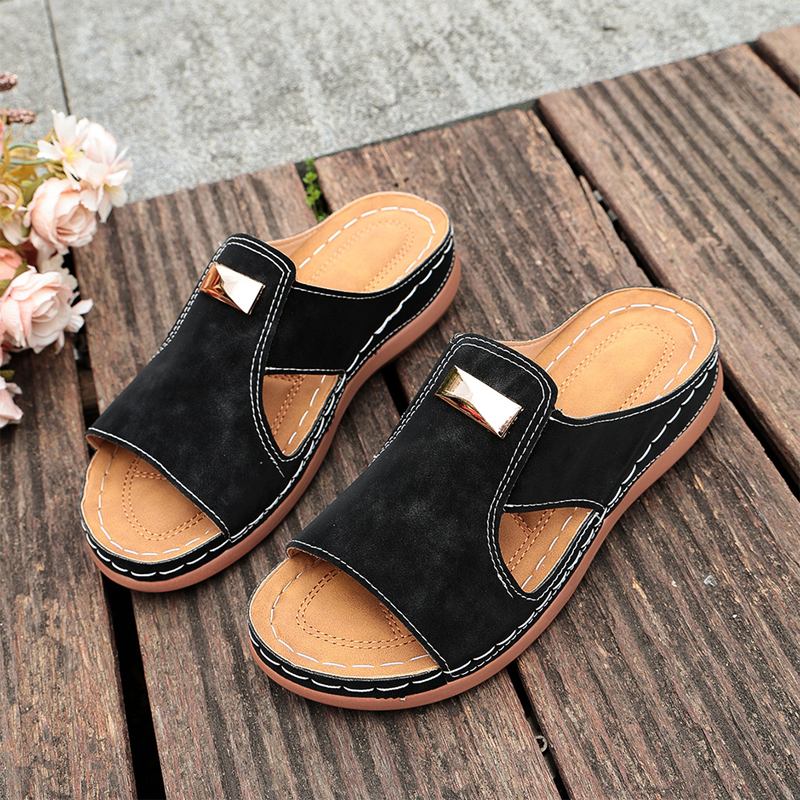 ⏳ 50% off⏰Women's Stylish Peep-Toe Wedge Sandals👡