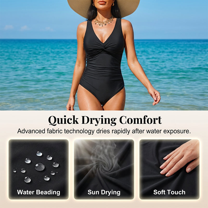📢📢40% OFF !! ⏰Women's Tummy Control One-Piece Swimsuit