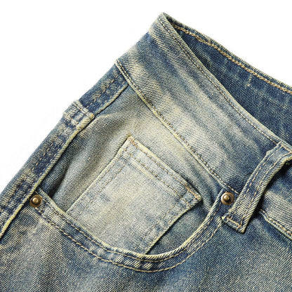 🎁2026 New Arrivals 50% OFF💥Men's Deconstructed Frayed Flare Jeans – Heavy Distressing, Vintage Wash, Patchwork Details ✨
