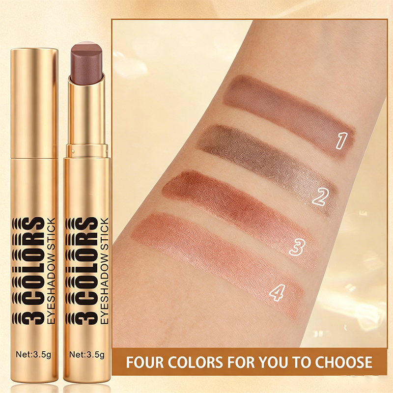 🎨 LIMITED-TIME BUY 1 GET 1 FREE! 💥 3-in-1 Gradient Eyeshadow Stick – One Swipe, Curved Nib, Waterproof ✨