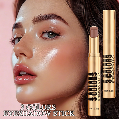 🎨 LIMITED-TIME BUY 1 GET 1 FREE! 💥 3-in-1 Gradient Eyeshadow Stick – One Swipe, Curved Nib, Waterproof ✨
