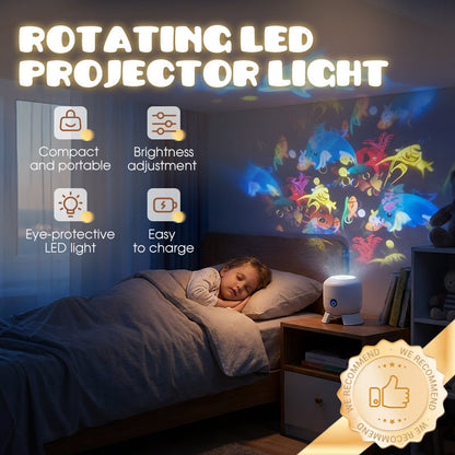 📢Now 50% off！🔥LED Starry Ocean Projector – 360° Rotating Night Light with Sky & Ocean Waves 🌌🌊 | USB Mood Lamp for Bedroom & Kids’ Room 💤