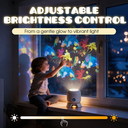 📢Now 50% off！🔥LED Starry Ocean Projector – 360° Rotating Night Light with Sky & Ocean Waves 🌌🌊 | USB Mood Lamp for Bedroom & Kids’ Room 💤
