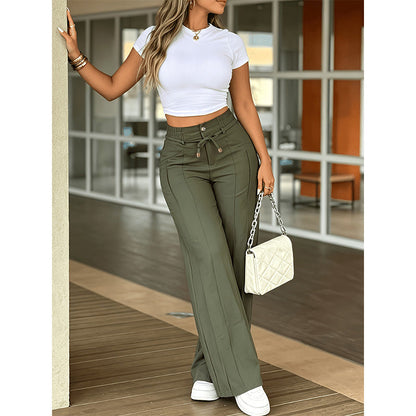 📢📢50% OFF !! ⏰Women’s High-Waisted Straight Leg Trousers👖