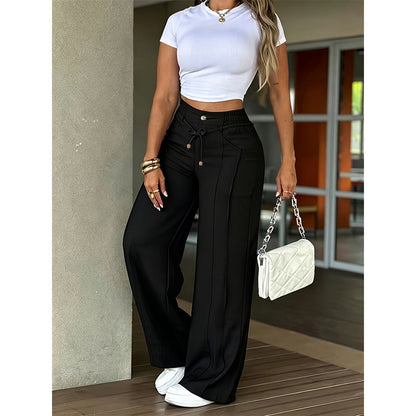 📢📢50% OFF !! ⏰Women’s High-Waisted Straight Leg Trousers👖