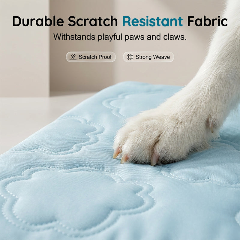 ❄️ Instant Cooling Pet Mat for Dogs & Cats | Self-Cooling, Scratch-Resistant & Non-Toxic 🐾 Easy Wipe Clean 💧 Deep Restful Sleep ✨