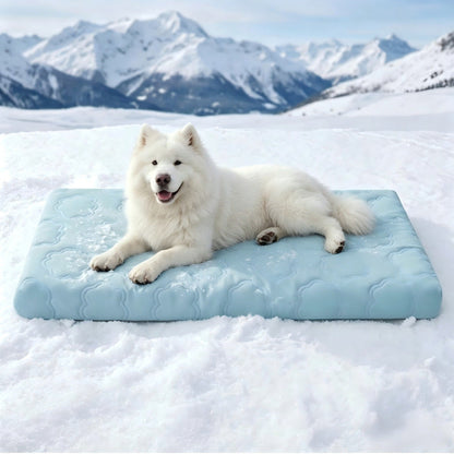 ❄️ Instant Cooling Pet Mat for Dogs & Cats | Self-Cooling, Scratch-Resistant & Non-Toxic 🐾 Easy Wipe Clean 💧 Deep Restful Sleep ✨