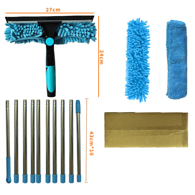 🔥50% OFF🧹2-in-1 Window Squeegee with Long Extension Pole