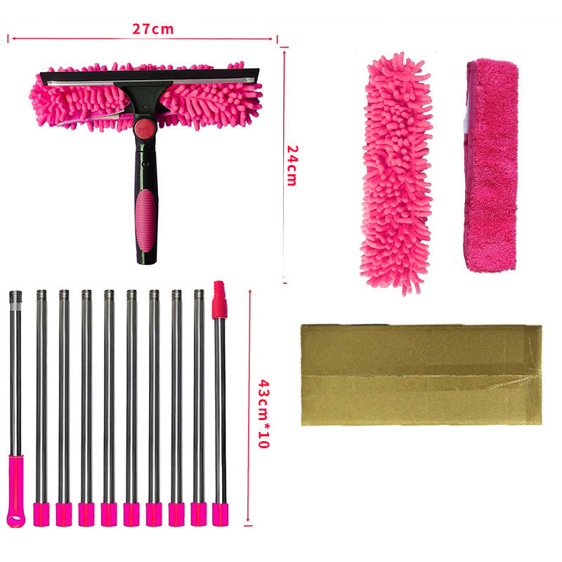 🔥50% OFF🧹2-in-1 Window Squeegee with Long Extension Pole