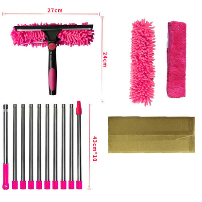 🔥50% OFF🧹2-in-1 Window Squeegee with Long Extension Pole