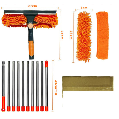🔥50% OFF🧹2-in-1 Window Squeegee with Long Extension Pole