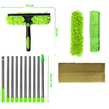 🔥50% OFF🧹2-in-1 Window Squeegee with Long Extension Pole