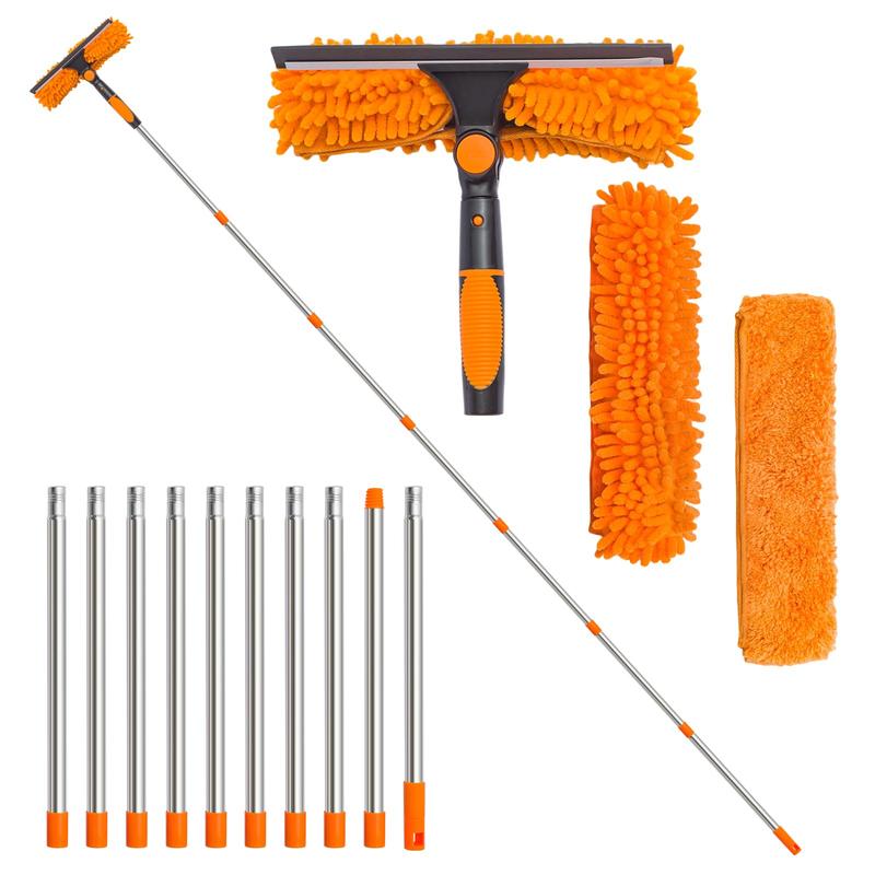 🔥50% OFF🧹2-in-1 Window Squeegee with Long Extension Pole