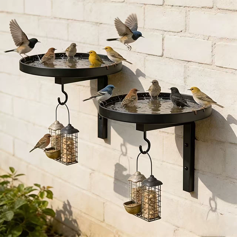 🕊️✨🏺 50% OFF! Decorative Antique-Bronze Bird Bath – Wall-Mounted, Ornate Details, Weatherproof – A Charming Focal Point for Fences, Walls, or Courtyards 🧱🌻