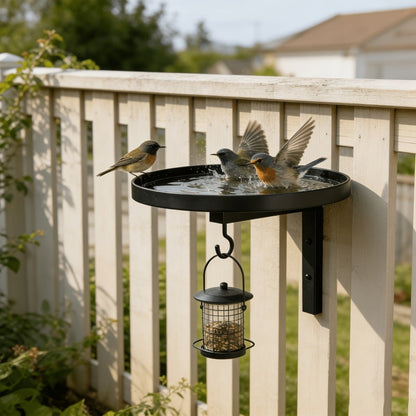 🕊️✨🏺 50% OFF! Decorative Antique-Bronze Bird Bath – Wall-Mounted, Ornate Details, Weatherproof – A Charming Focal Point for Fences, Walls, or Courtyards 🧱🌻