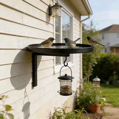 🕊️✨🏺 50% OFF! Decorative Antique-Bronze Bird Bath – Wall-Mounted, Ornate Details, Weatherproof – A Charming Focal Point for Fences, Walls, or Courtyards 🧱🌻