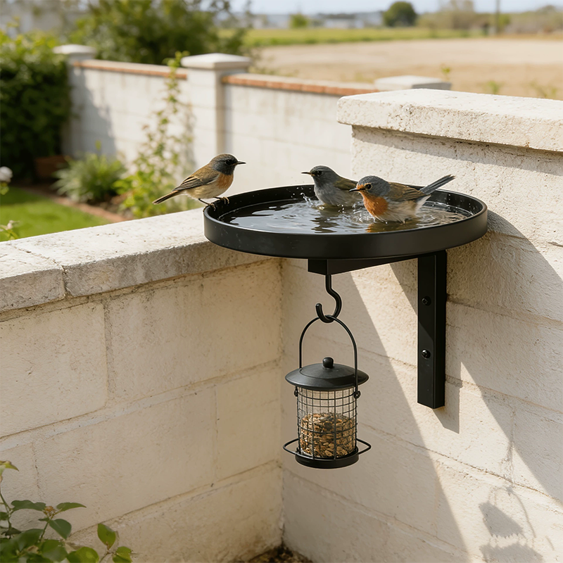 🕊️✨🏺 50% OFF! Decorative Antique-Bronze Bird Bath – Wall-Mounted, Ornate Details, Weatherproof – A Charming Focal Point for Fences, Walls, or Courtyards 🧱🌻