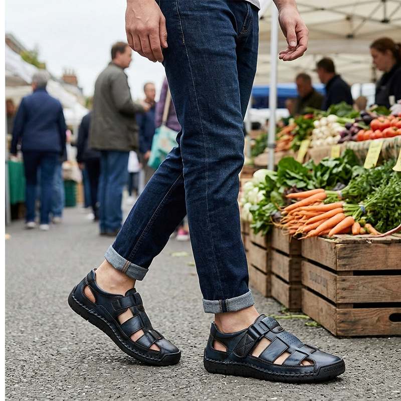 👞 50% OFF! ✨🌊 Breathable Outdoor Sandals for Men — Dry Fast, Grip Well, Explore Everywhere