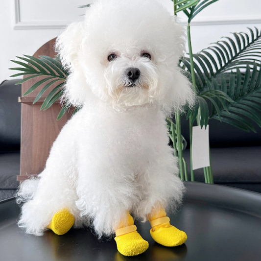 🥳2026 HOT SALE🥳💞50K+ SOLD!🐶🛡️ 50% OFF! Anti‑Slip Waterproof Pet Shoes – Rubber sole, adjustable strap. Protects paws from rain, mud & sharp ground. 👟✨