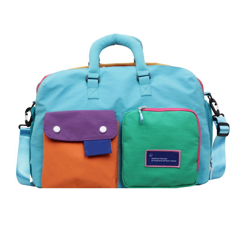 🎒 50% OFF NOW! 🏆 Casual Color Block Overnight Bag – Spacious & durable – Perfect for gym, travel or weekend trips – lightweight with carry handles 🧳