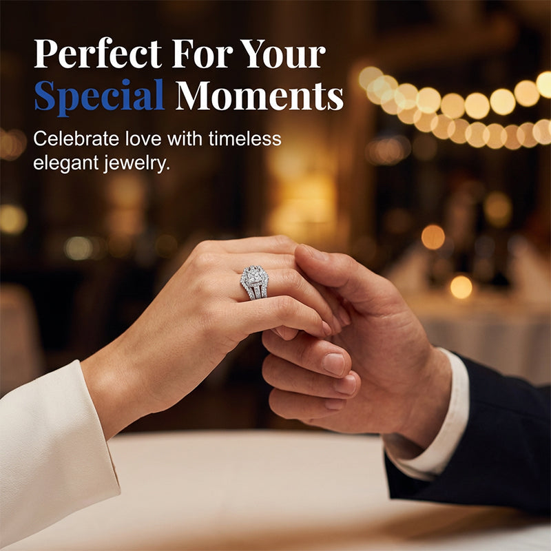 📢📢50% OFF !! ⏰Women's Princess Cut Cubic Zirconia Filled Ring
