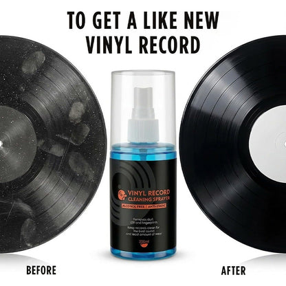 🎵 50% OFF! 💥 Anti-Static Vinyl Record Cleaning Spray – Dust Removal, Alcohol-Free, Easy Mist ✨