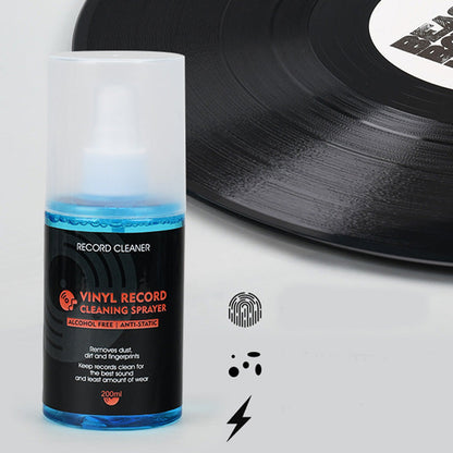 🎵 50% OFF! 💥 Anti-Static Vinyl Record Cleaning Spray – Dust Removal, Alcohol-Free, Easy Mist ✨