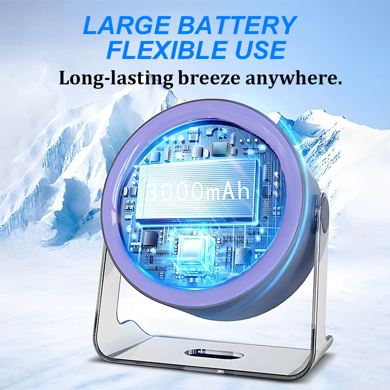📢📢50% OFF !!🌬️ Mini Desk Fan with 100-Speed Control & Digital Display — Precision Airflow, Long Battery Life & Silent Operation