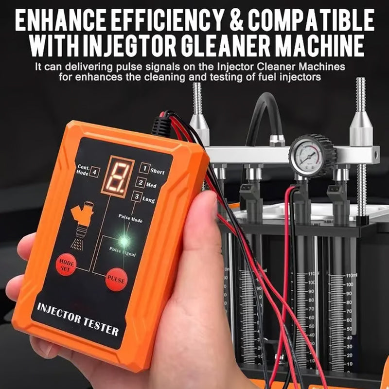🔧  50% OFF! 💥 Professional 4-Mode Fuel Injector Tester & Cleaner – Pulse Modes, 12V Power, LED Display ✨