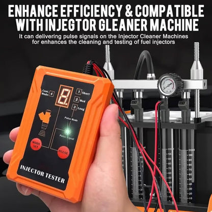 🔧  50% OFF! 💥 Professional 4-Mode Fuel Injector Tester & Cleaner – Pulse Modes, 12V Power, LED Display ✨