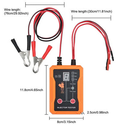 🔧  50% OFF! 💥 Professional 4-Mode Fuel Injector Tester & Cleaner – Pulse Modes, 12V Power, LED Display ✨