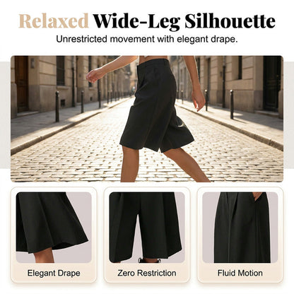 🩳NOW 50% OFF! 💥 Women's Loose Fit Bermuda Shorts – High-Waist, Front Pleats, Breathable ✨