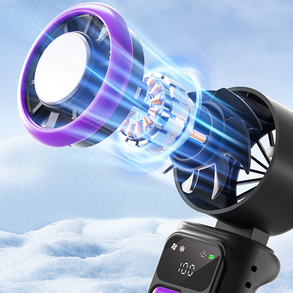 🌴🎒🌊50% OFF! ❄️Portable Ice-Plate Cooling Fan – Compact, Foldable, Silent Operation – Your Travel Buddy for Beach, Camping, or Theme Parks This Summer 🏖️⛺