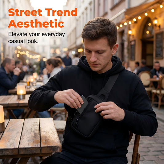 📢📢50% OFF !!🎒 Urban Commuter Sling Bag for Men – Minimalist, Water-Resistant, Lightweight ✨