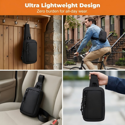 📢📢50% OFF !!🎒 Urban Commuter Sling Bag for Men – Minimalist, Water-Resistant, Lightweight ✨