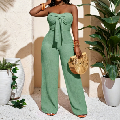 🎁2026 New Arrivals 50% OFF💥Women's Strapless High-Waisted Wide-Leg Jumpsuit