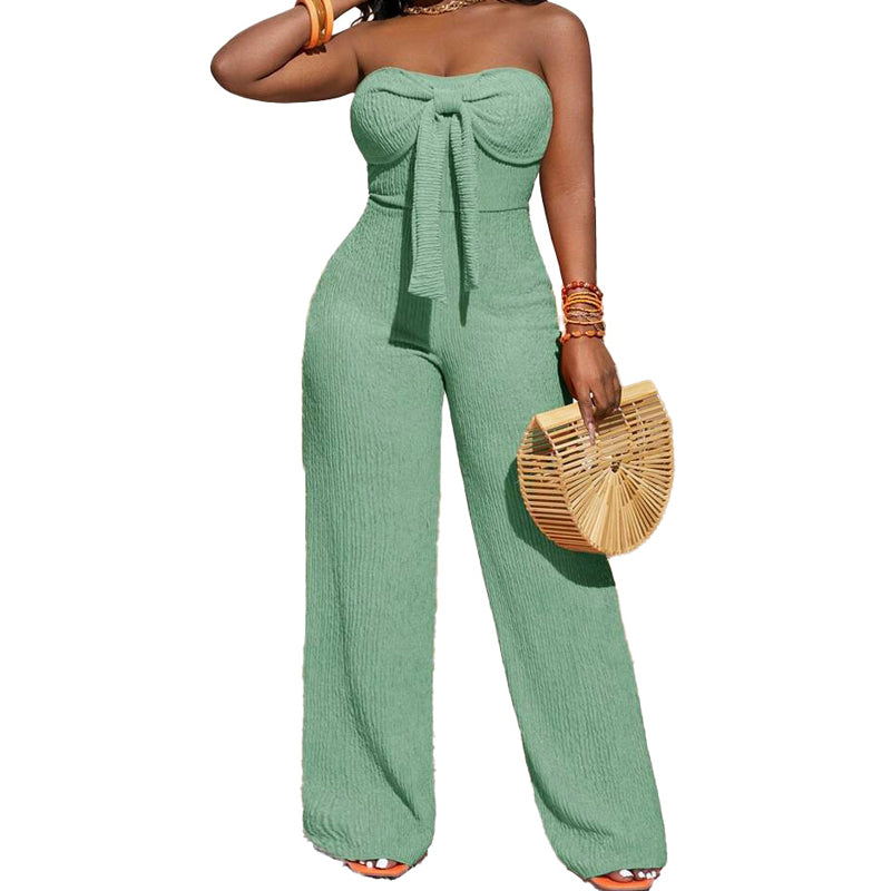 🎁2026 New Arrivals 50% OFF💥Women's Strapless High-Waisted Wide-Leg Jumpsuit