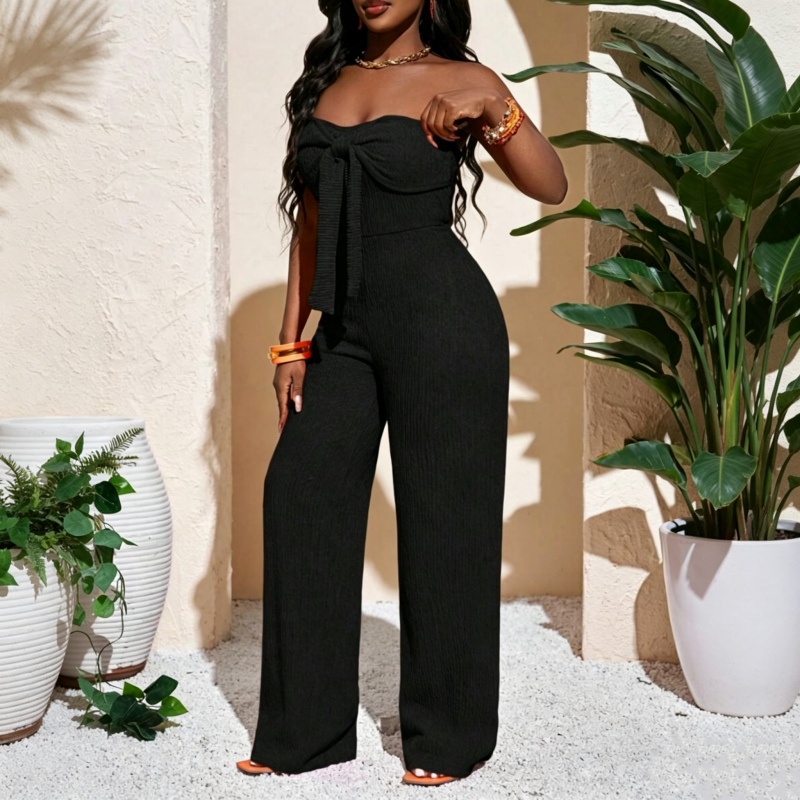 🎁2026 New Arrivals 50% OFF💥Women's Strapless High-Waisted Wide-Leg Jumpsuit