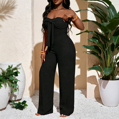 🎁2026 New Arrivals 50% OFF💥Women's Strapless High-Waisted Wide-Leg Jumpsuit